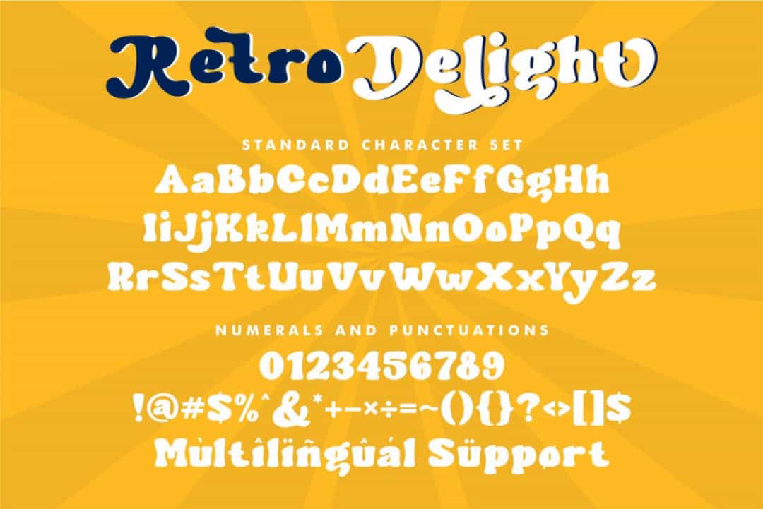 Retro Delight Font Image 3