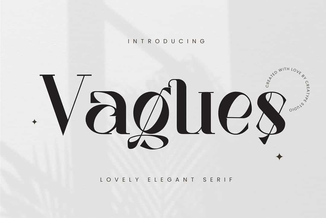Vagues Font Image 1