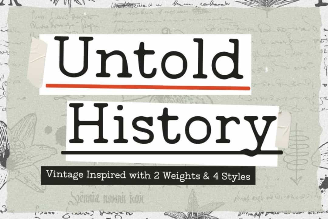 Untold History Font Image 1