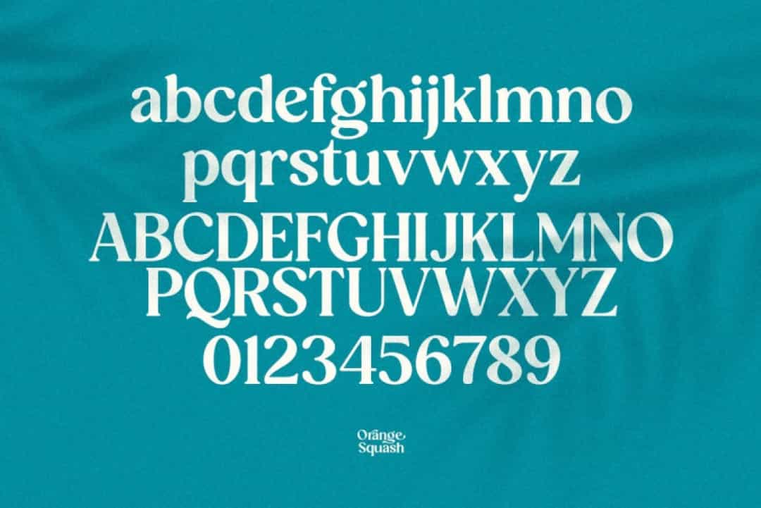 Orange Squash Font Image 2
