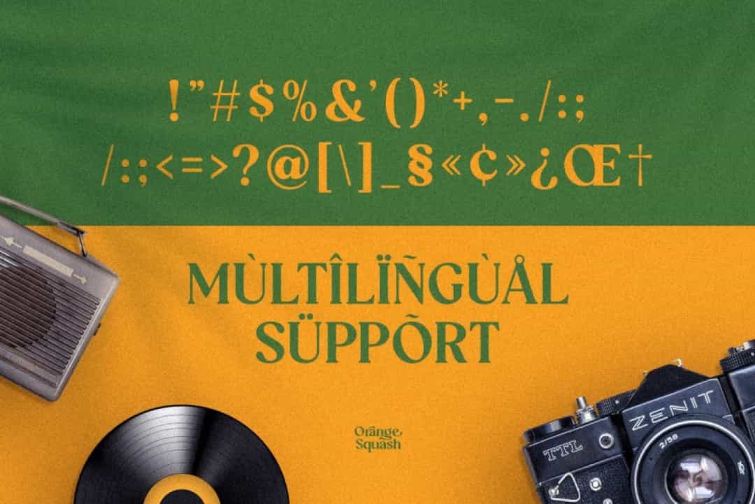 Orange Squash Font Image 3