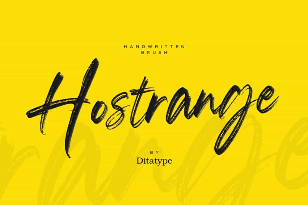 Hostrange Font Image 1