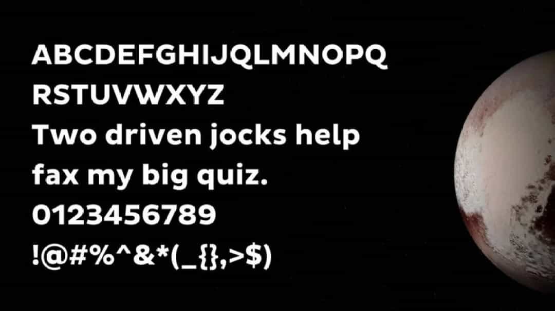Pluto Sans Font Image 2