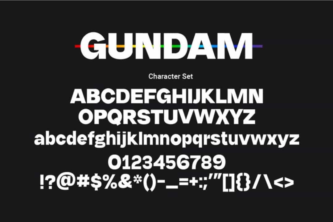 Gundam Font Image 3