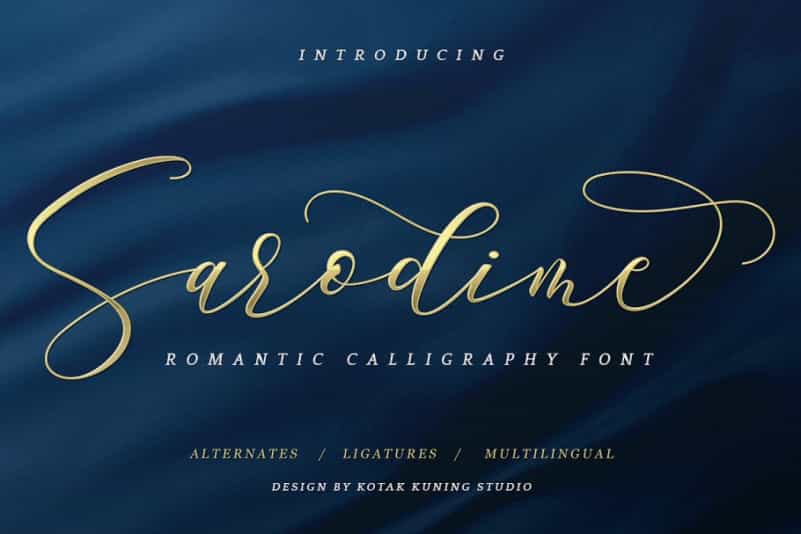 Sarodime Script Font Image 1