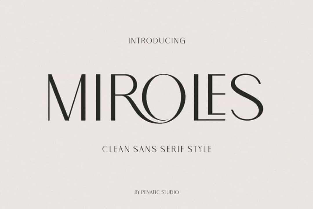 Miroles Font Image 1