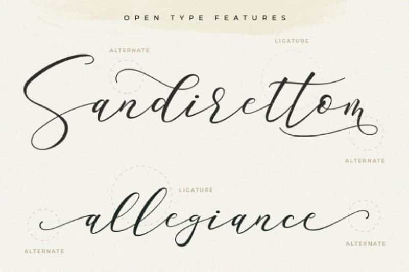 Sarodime Script Font Image 2
