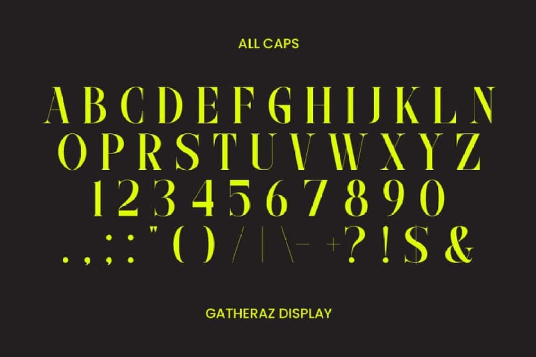 Gatheraz Font Image 3