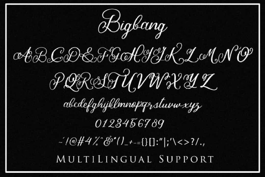 Bigbang Font Image 3