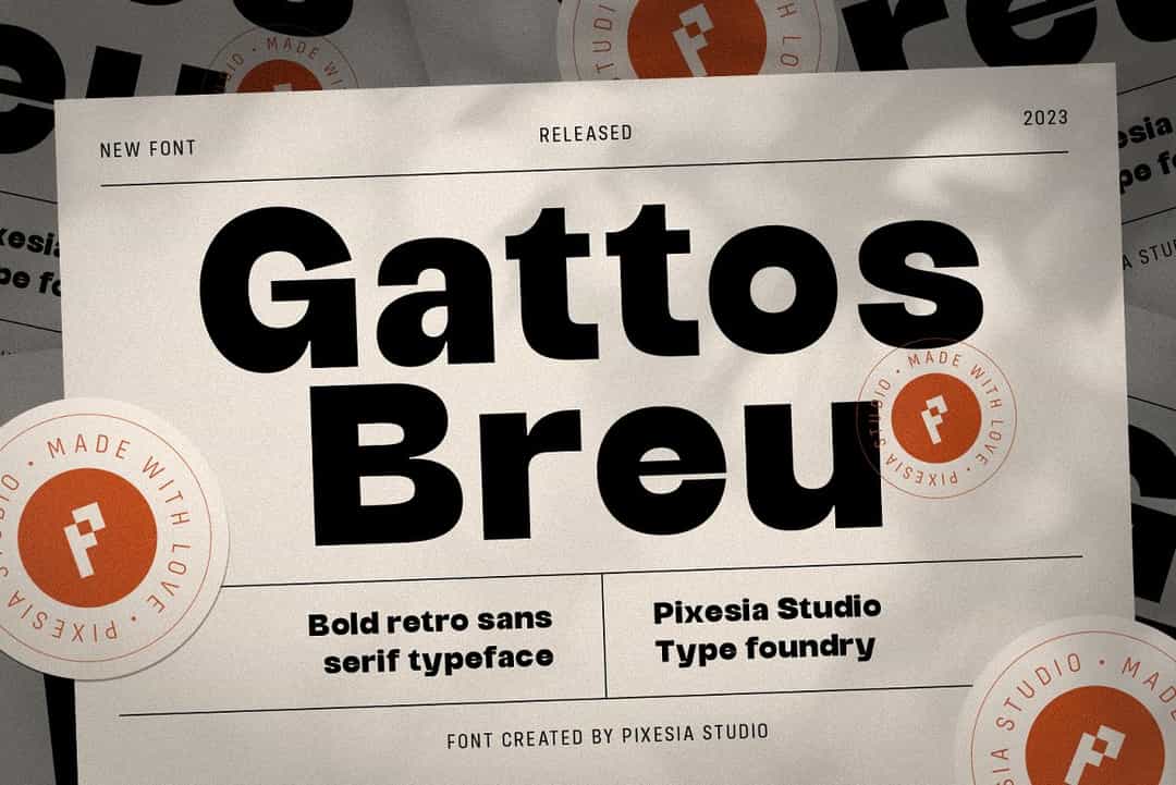 Gattos Breu Font Image 1