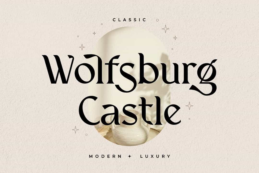 Wolfsburg Castle Font Image 1