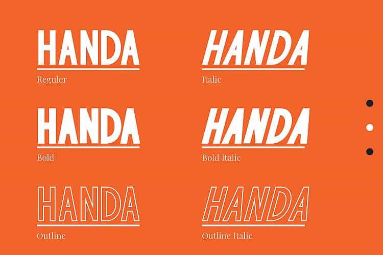 Handa Sans Font Family Image 2