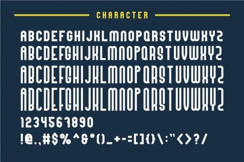 High Mount Typeface Image 3