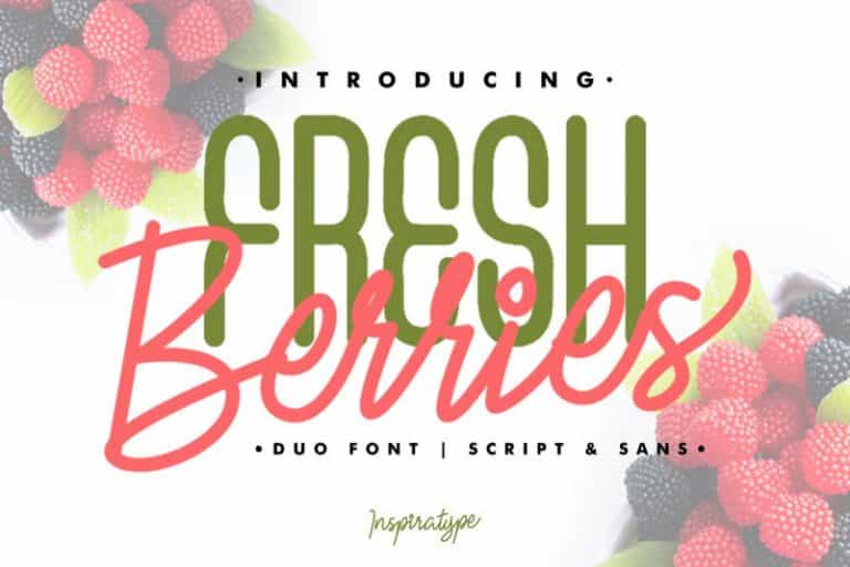 Fresh Berries Font Duo Image 1