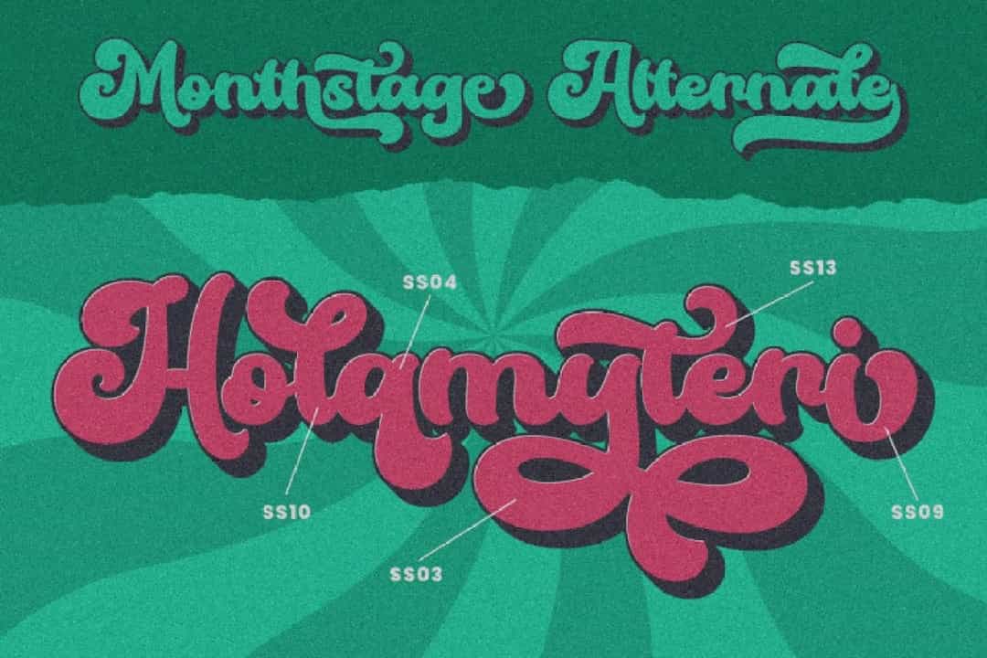Monthstage Font Image 2