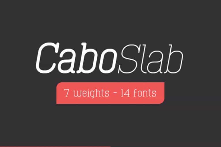 Cabo Rounded and Slab Font Duo Image 2