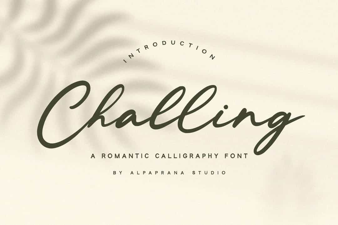 Challing Font Image 1
