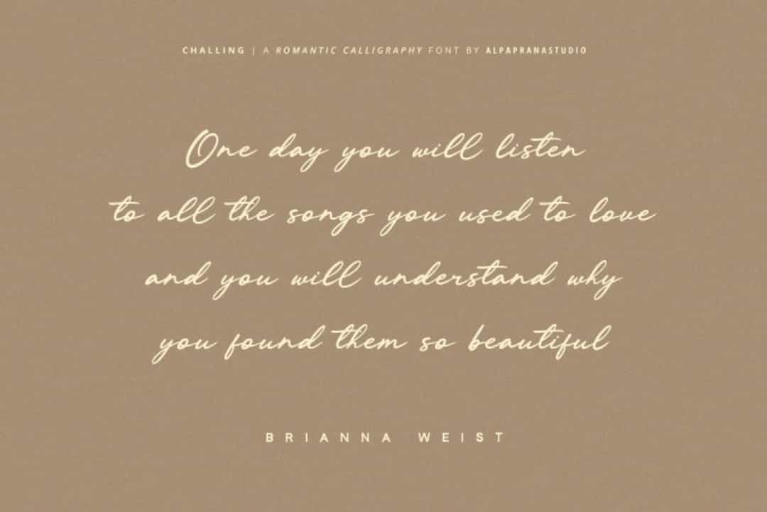 Challing Font Image 2