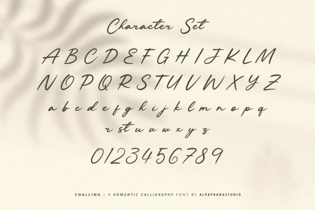Challing Font Image 3