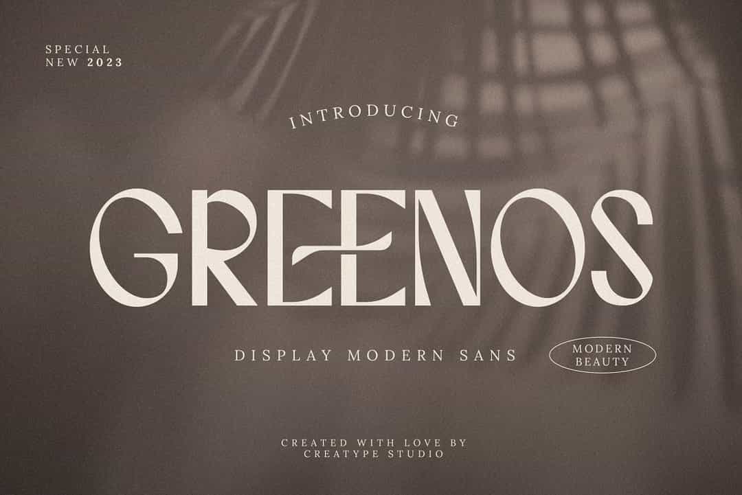 Greenos Font Image 1