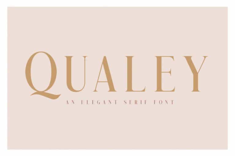 Qualey Elegant Serif Font Image 1