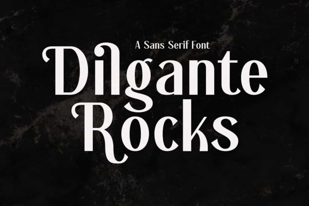 Dilgante Rocks Font Image 1