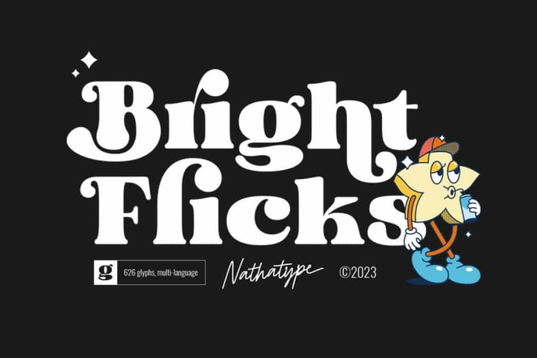 Bright Flicks Font Image 1
