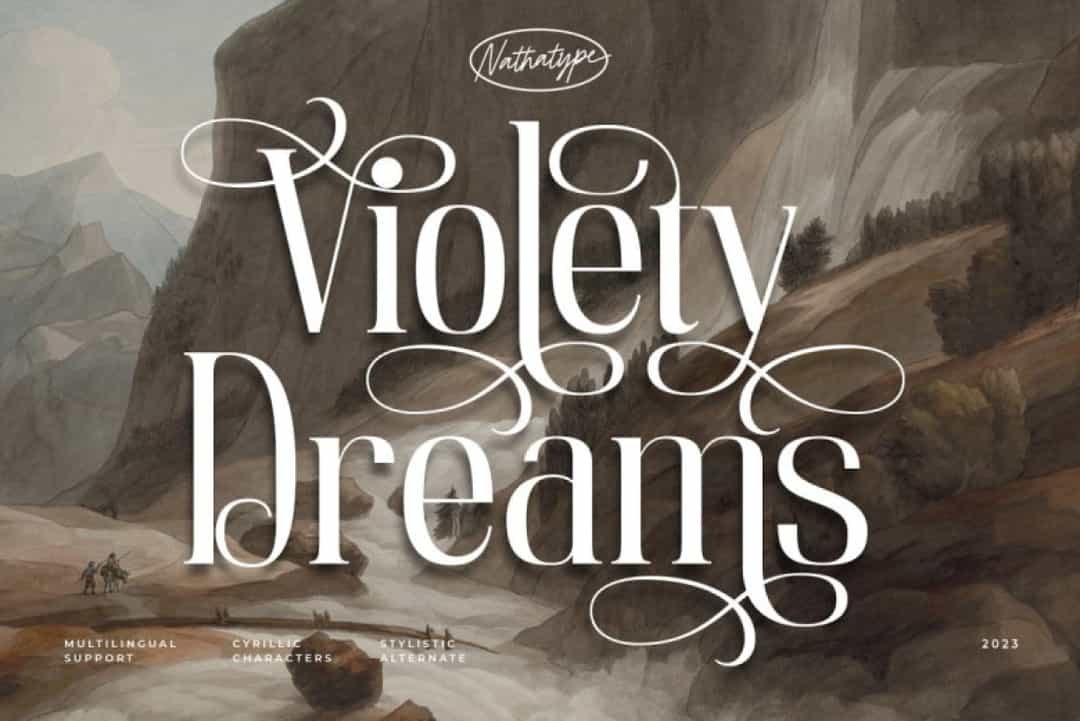 Violety Dreams Font Image 1