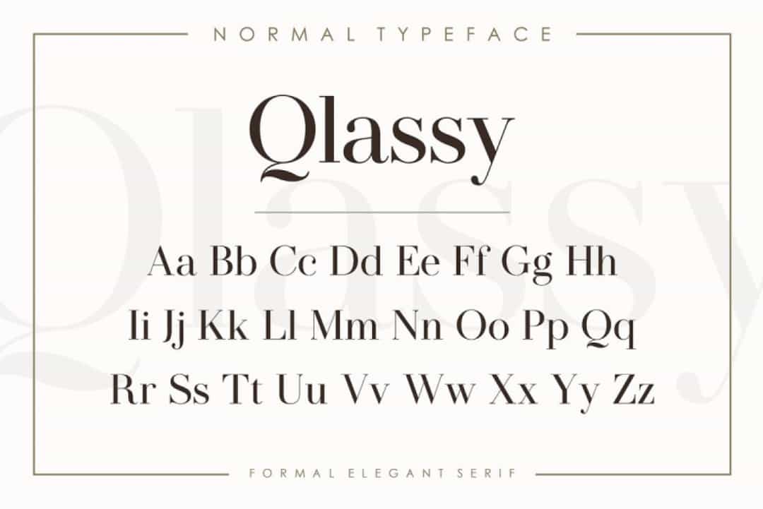 Qlassy Font Image 2