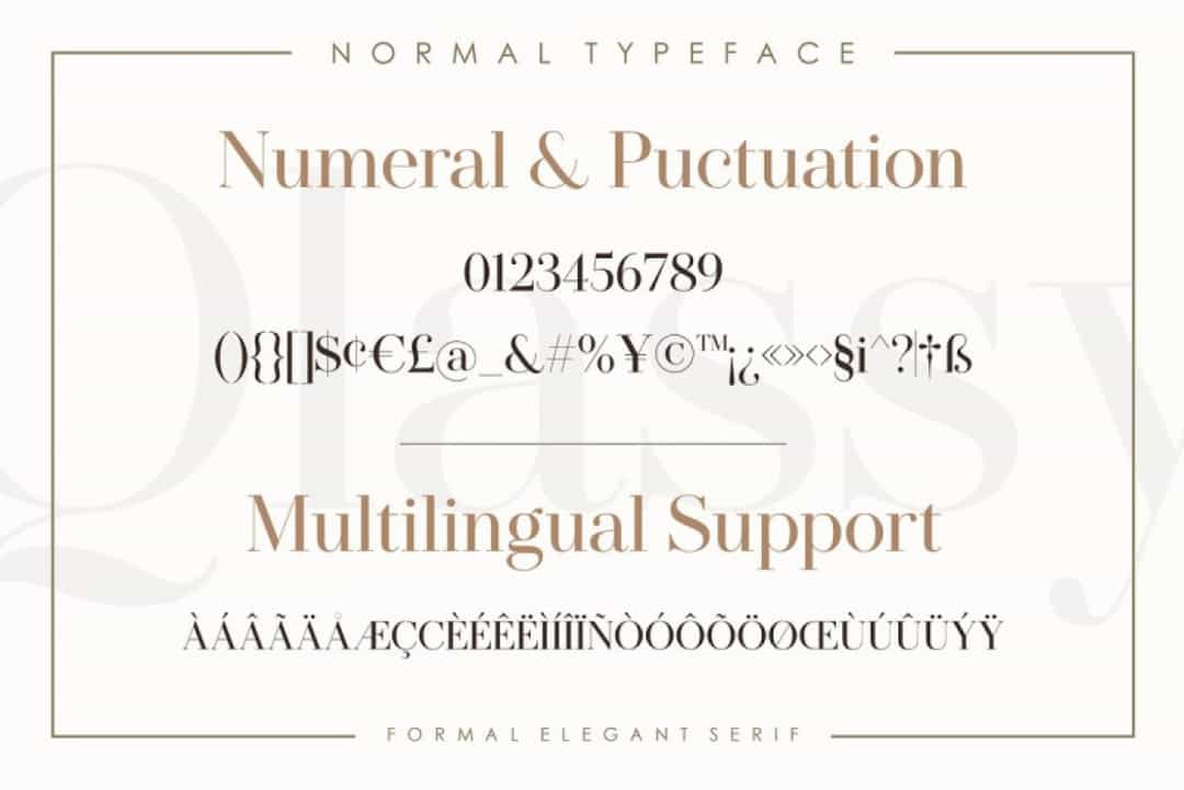 Qlassy Font Image 3