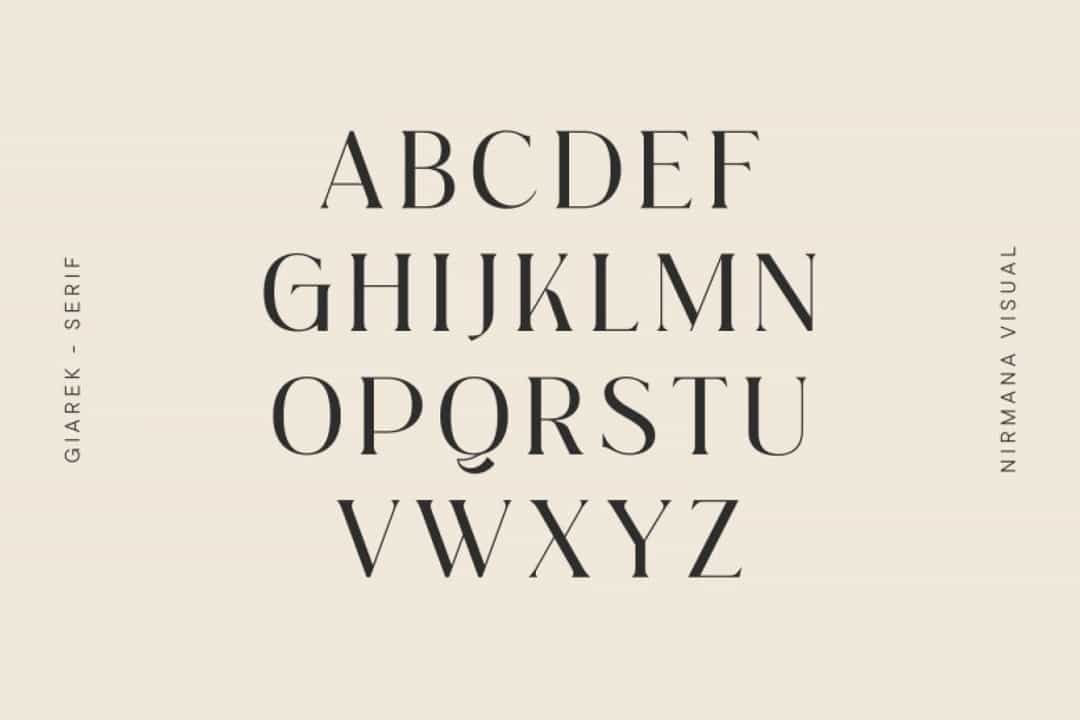 Giarek Font Image 2
