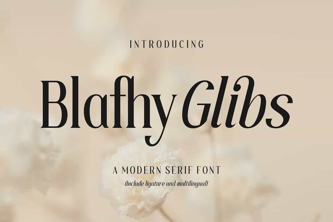 Blafhy Glibs Font Image 1