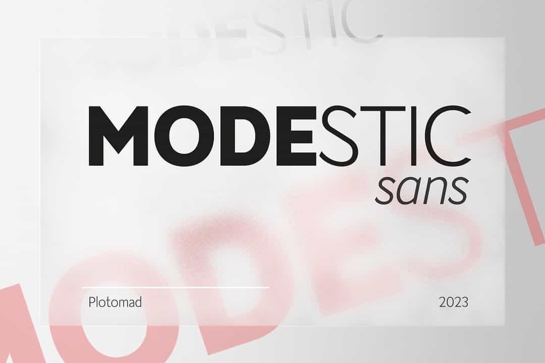 Modestic Sans Font Image 1