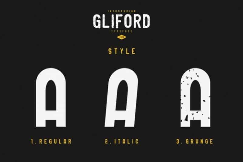 GLIFORD Typeface Image 3