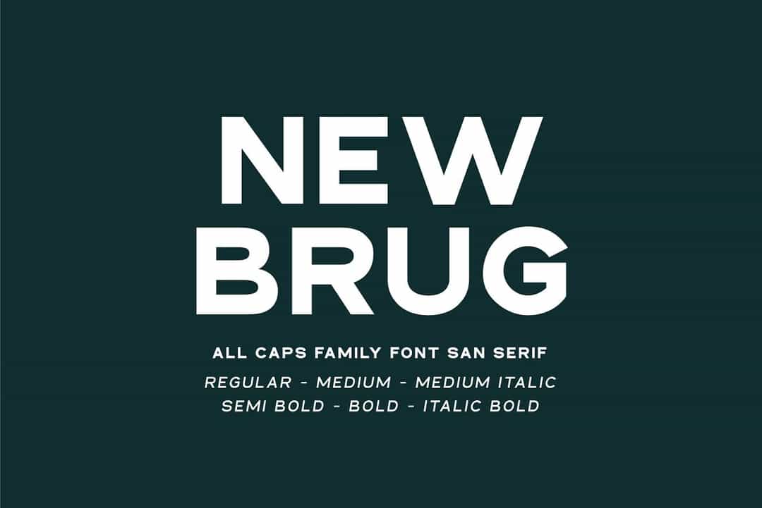 New Brug Font Image 1