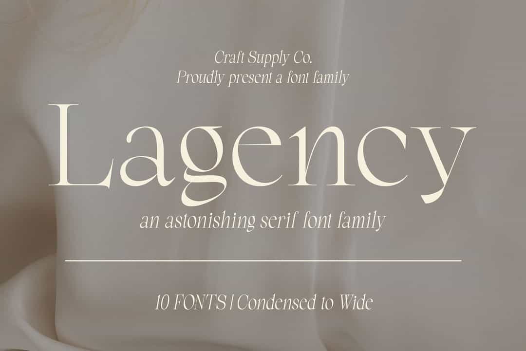 Lagency Font Image 1
