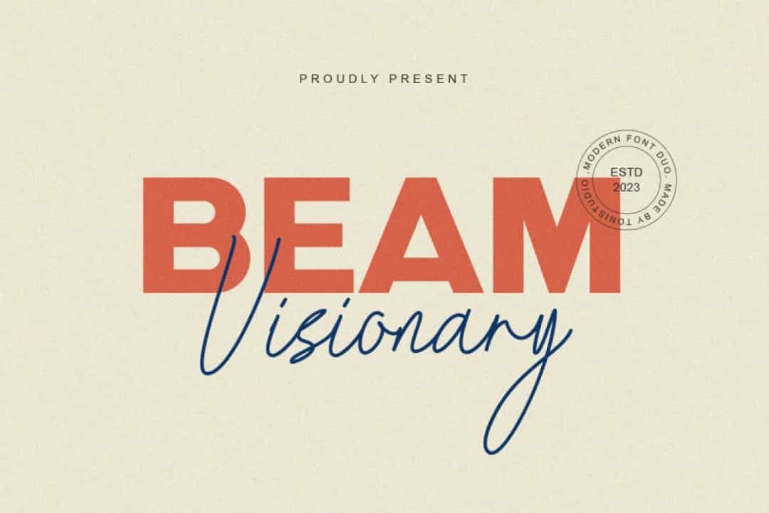 Beam Visionary Font Image 1