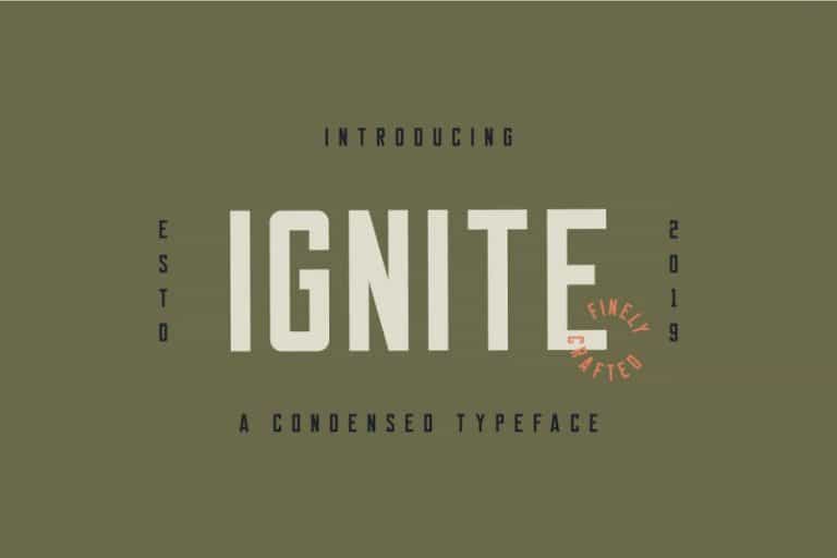 Ignite Sans Serif Font Image 1