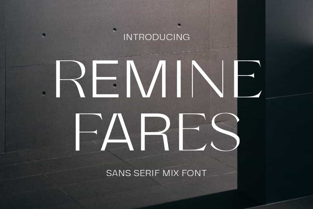 Remine Fares Font Image 1