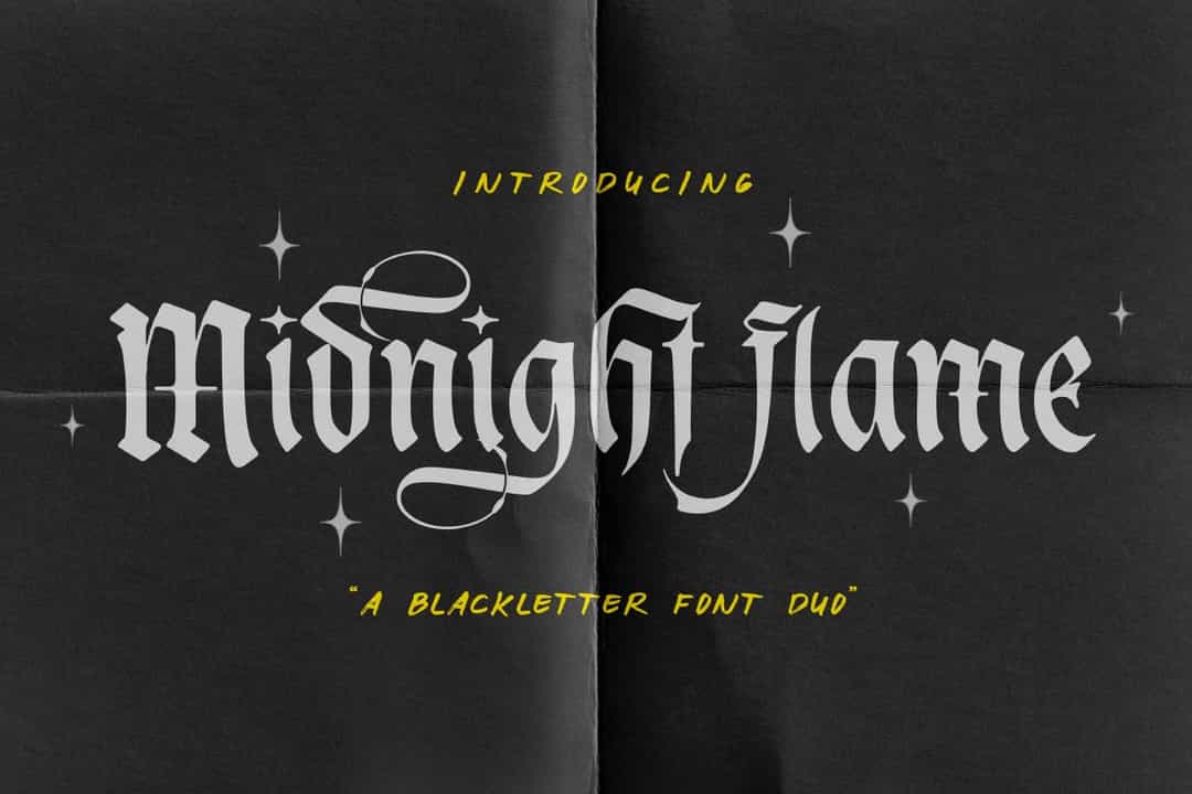 Midnight Flame Font Image 1