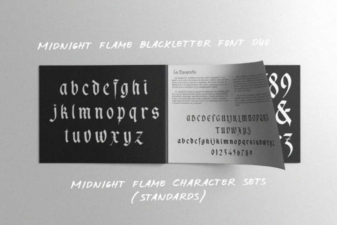 Midnight Flame Font Image 3
