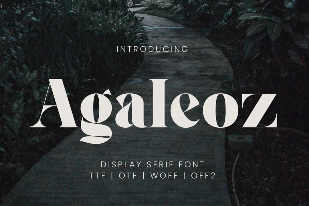 Agaleoz Font Image 1
