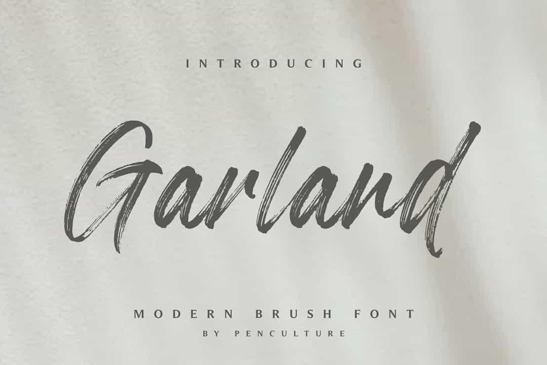 Garland Font Image 1