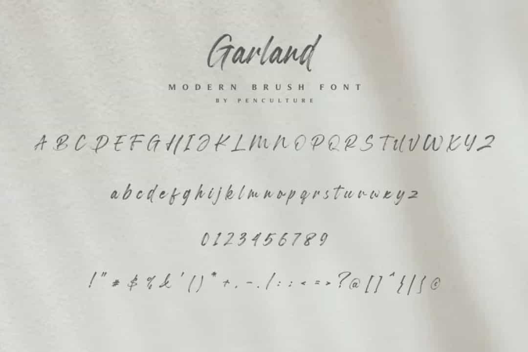 Garland Font Image 3