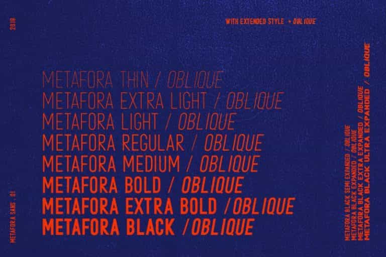Metafora Sans Font Family Image 2