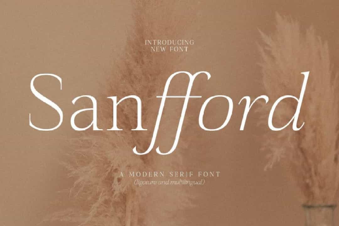 Sanfford Font Image 1
