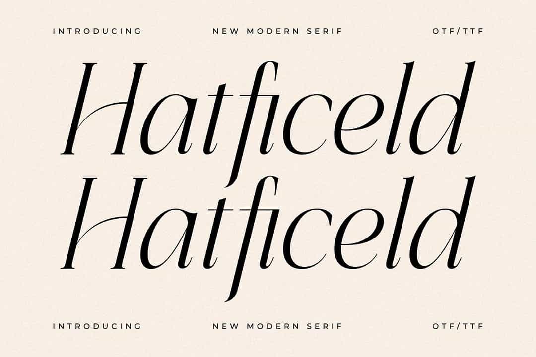 Hatficeld Font Image 1