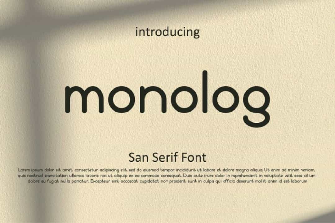 Monolog Font Image 1