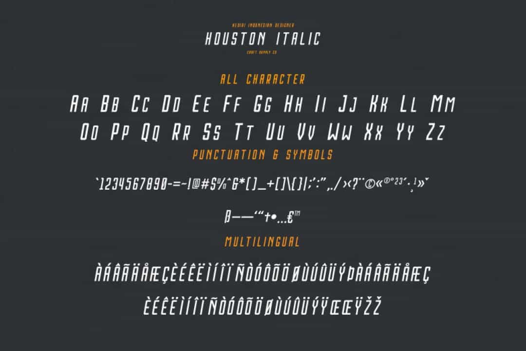 Houston Font Image 3