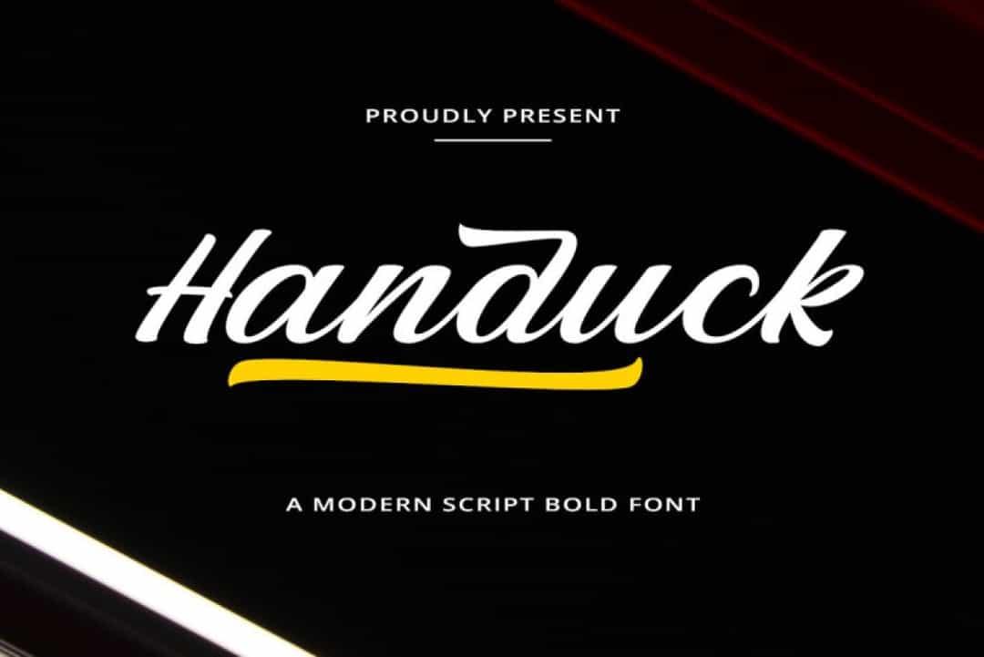 Handuck Font Image 1